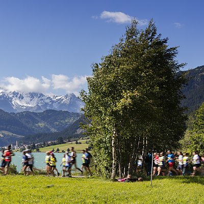 Run event at Reschensee - Resia lake